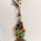 Yellow Flowers Beaded Purse Charm - Juicybeads Jewelry