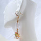 mixed stone cluster drop earrings - Juicybeads Jewelry