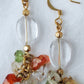 mixed stone cluster drop earrings - Juicybeads Jewelry