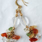mixed stone cluster drop earrings - Juicybeads Jewelry