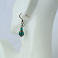teal green beaded drop earrings - juicybeads jewelry