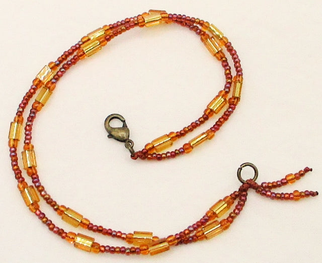 Amber Beaded Anklet - Juicybeads Jewelry