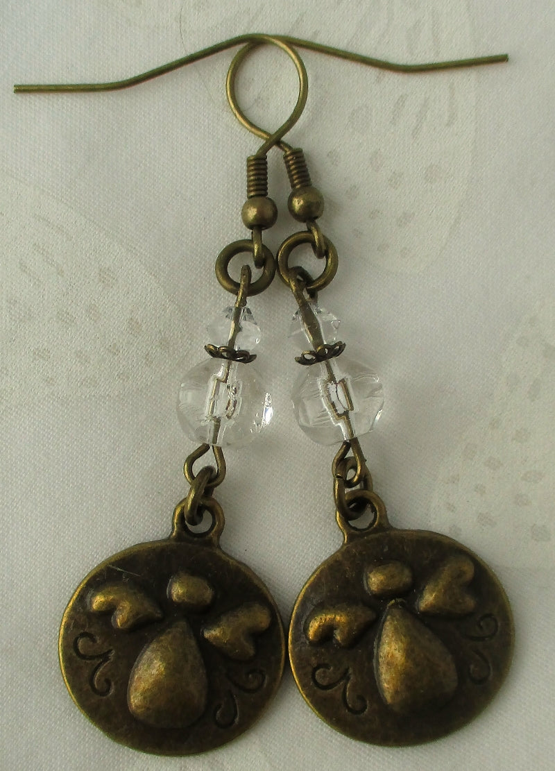 Brass Angel Charm Necklace - Juicybeads Jewelry