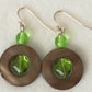 Brown Mother of Pearl Drop Earrings - Juicybeads Jewelry