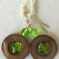 Brown Mother of Pearl Drop Earrings - Juicybeads Jewelry