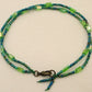 Green Beaded Anklet - Juicybeads Jewelry