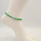 Green Beaded Anklet - Juicybeads Jewelry