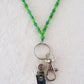 Green Beaded Lanyard - Juicybeads Jewelry