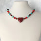 Western Beaded Heart Necklace - Juicybeads Jewelry
