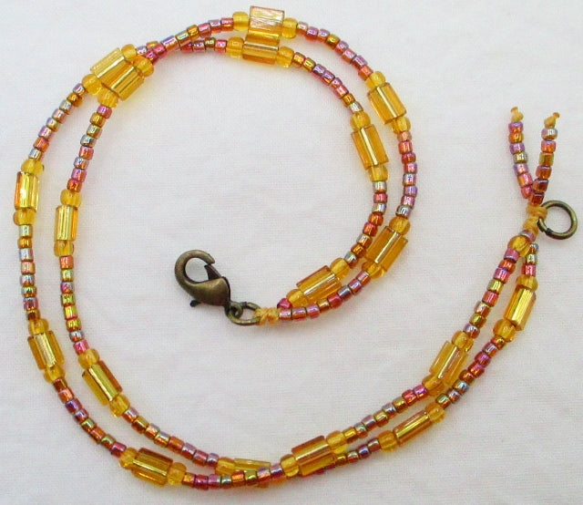 Yellow Beaded Anklet - Juicybeads Jewelry